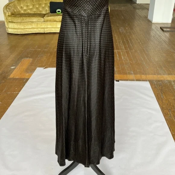 Handmaid vintage black and gold polka maxi length dress - Picture 14 of 14